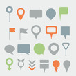 Vector: Navigation pins collection Navigation pins collection