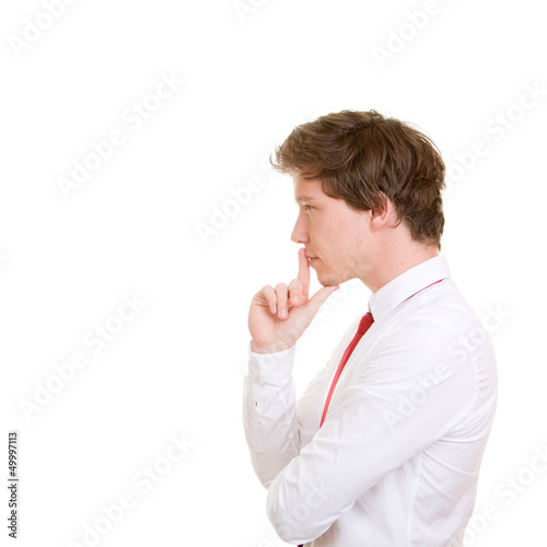 Photo: business man thinking business man thinking