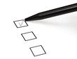 tick in black square box