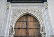Islamic keyhole door in Fes, Morocco