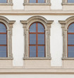windows of  Renaissance Wallenstein palace Prague 
