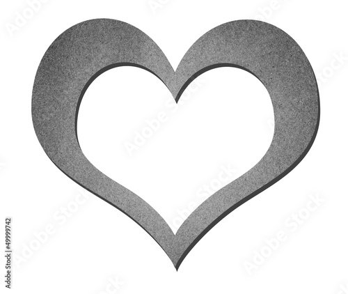 Photo: heart paper art in black and white heart paper art in black and white