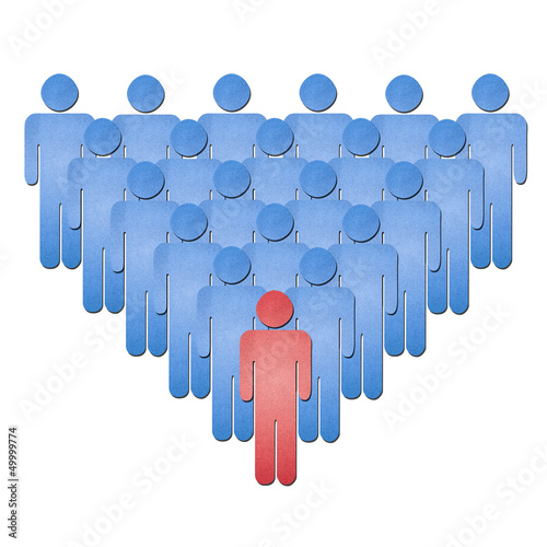 Photo: human leader paper art human leader paper art