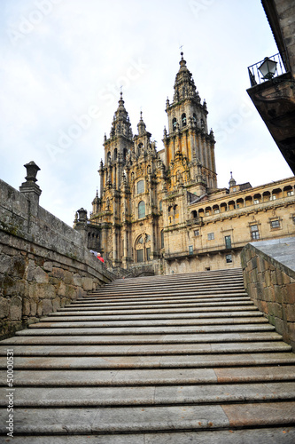 Photo: Catedral de Santiago de Compostela, escalinatas Catedral de Santiago de Compostela, escalinatas