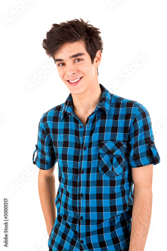 Photo: Studio picture of a young and handsome man posing Studio picture of a young and handsome man posing