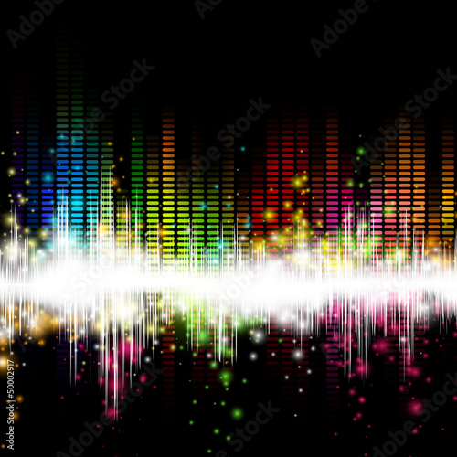 Vector: Vector Illustration of a Colorful Music Equalizer Vector Illustration of a Colorful Music Equalizer