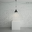 room with cube
