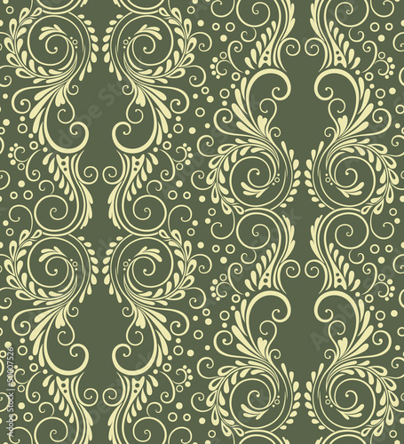 Vector: Abstract decorative seamless floral background Abstract decorative seamless floral background