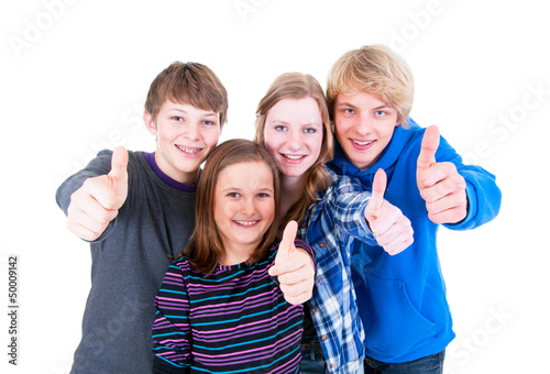 Photo: Teenager mit Daumen hoch Teenager mit Daumen hoch