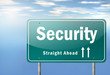 Highway Signpost "Security"