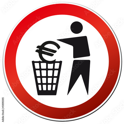 Vector: Symbol Euro abschaffung Symbol Euro abschaffung