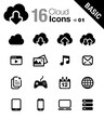 Basic - Cloud computing Icons