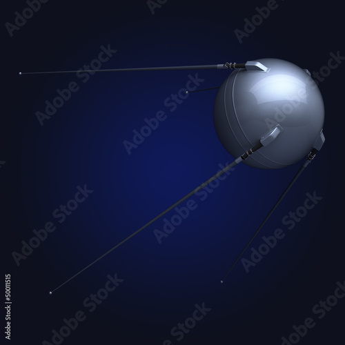 Illustration: Russian satellite black Russian satellite black