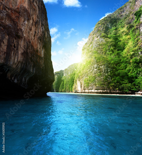 Photo: bay at Phi phi island in Thailand bay at Phi phi island in Thailand