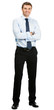 Photo: Smiling businessman, over white Smiling businessman, over white
