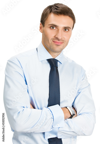 Photo: Businessman, isolated on white Businessman, isolated on white