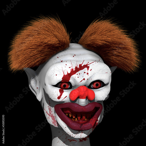Illustration: Clown killer is on hunt Clown killer is on hunt