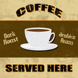 Vintage styled  Coffee poster