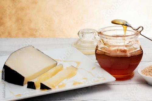 Photo: honey and pecorino cheese honey and pecorino cheese