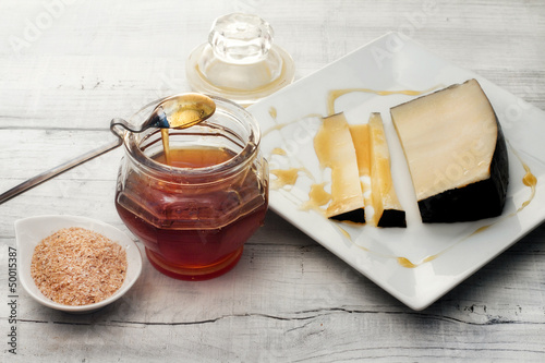 Photo: honey and pecorino cheese honey and pecorino cheese