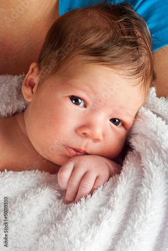 Regurgitation baby boy von Gabriel Blaj, lizenzfreies Foto #50878251 auf ...