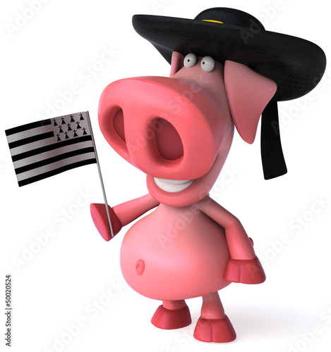 Illustration: Fun pig Fun pig