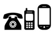 Phone icons, vector illustration
