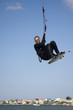 Kitesurfer in the air