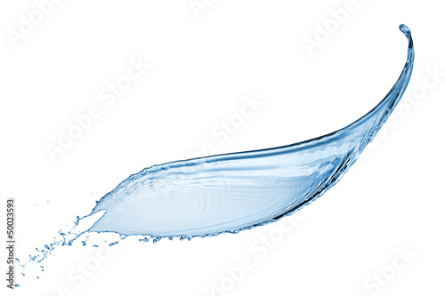 Photo: water splash isolated on white water splash isolated on white