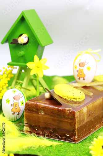 Photo: dessert de pâques et son nid dessert de pâques et son nid