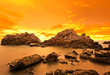 Photo: Group of rocks at sunset Group of rocks at sunset