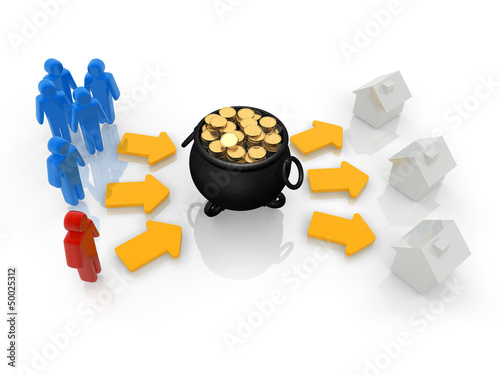 Illustration: Investment Fund Concept Investment Fund Concept