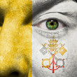 Face with Vatican City State flag