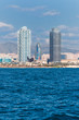 View of Barcelona Towers from the Sea