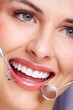 Beautiful woman smile.