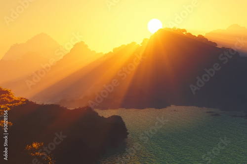 Photo: Sunset in the Deep Jungle Sunset in the Deep Jungle