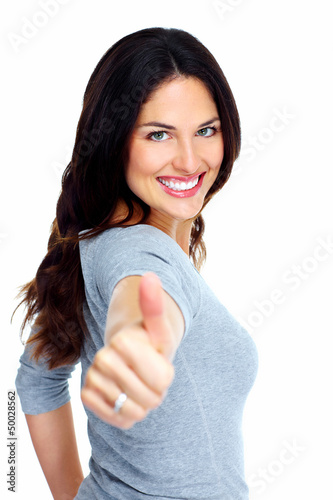 Photo: Happy young woman. Happy young woman.
