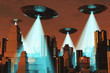 Ufo Invasion over Metropolis