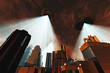 Illustration: Ufo Invasion over Metropolis Ufo Invasion over Metropolis