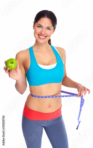 Photo: Young beautiful fitness woman. Young beautiful fitness woman.