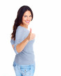 Young happy woman.