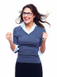 Happy Business woman. Success.