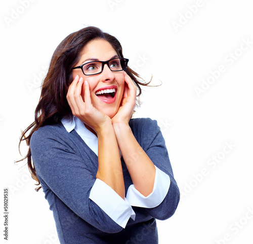 Photo: Happy Business woman. Success. Happy Business woman. Success.