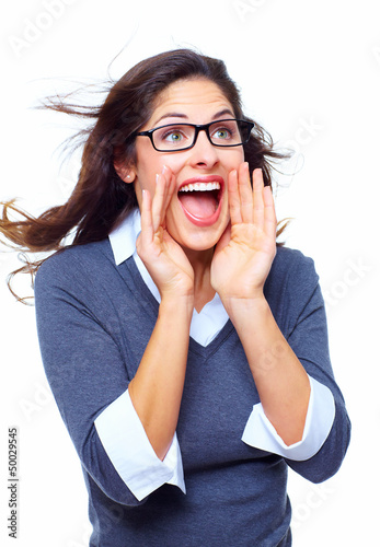 Photo: Happy Business woman. Success. Happy Business woman. Success.