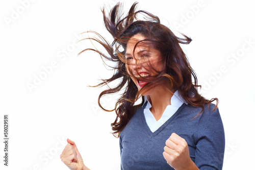 Photo: Happy Business woman. Success. Happy Business woman. Success.