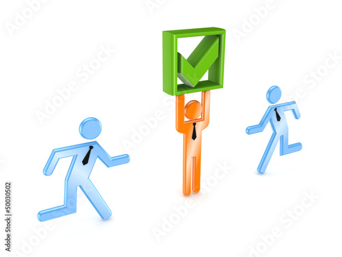 Illustration: Competition concept. Competition concept.