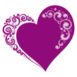 Stylized heart for Valentine's day
