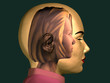 inner child, young girl inside of a female head