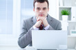 man in office