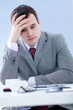 Tired businessman